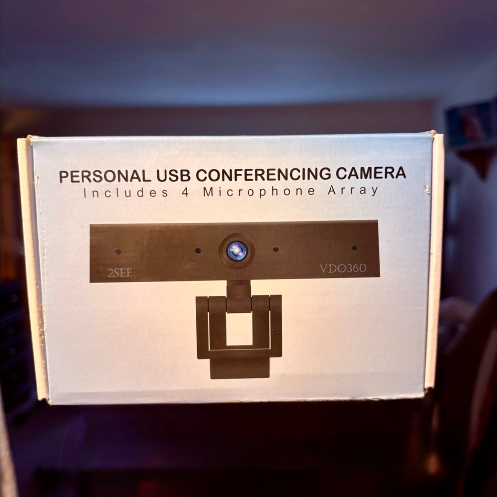 HD WEBCAM - VDO360 2SEE Personal USB Conferencing Camera - Black - BRAND NEW
